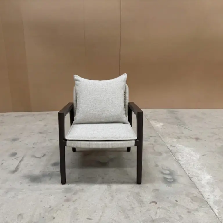 Tolo Lounge chair with cushions front view
