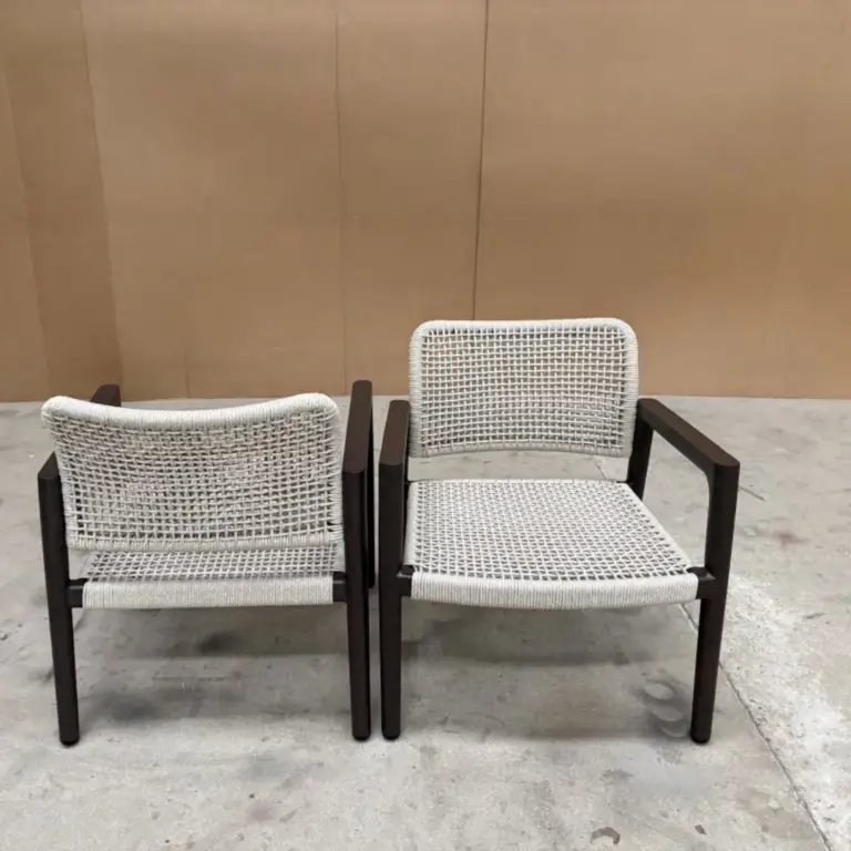 Tolo Lounge chair front and back view