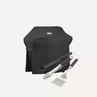 BBQ accessories covers the outdoor scene