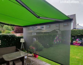 Weinor Plaza Viva pergola awning with Valance Plus screen