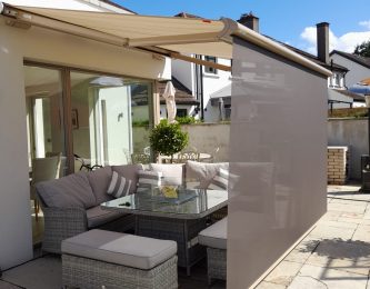 Awning with Privacy screen - Awnings For Sale Dublin